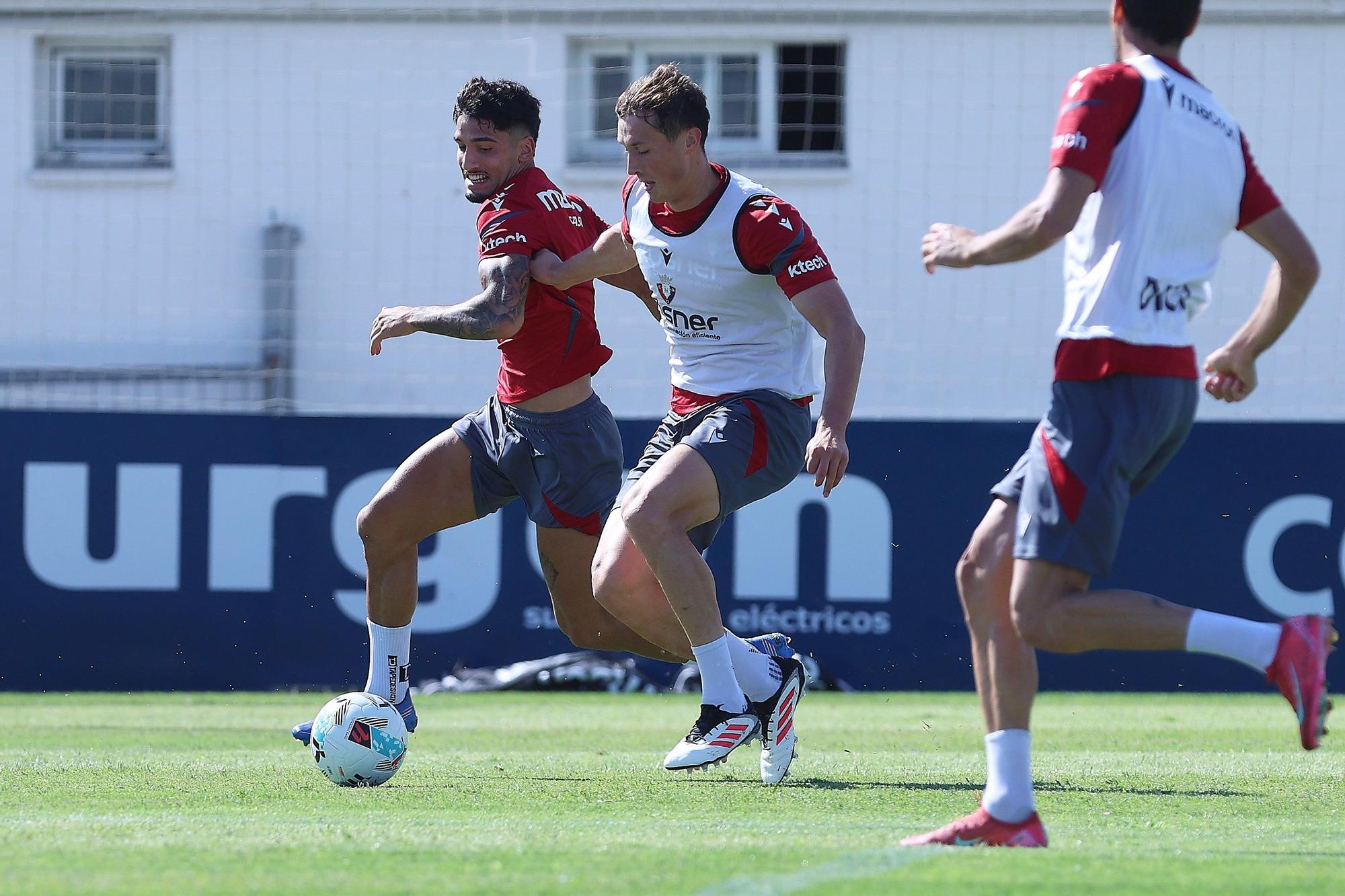Fotos del último entrenamiento en Tajonar antes del Espanyol-Osasuna