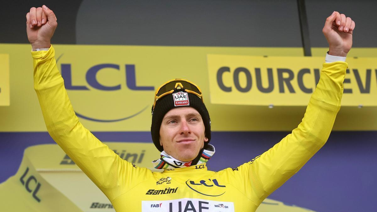 Tadej Pogacar, más líder del Tour.