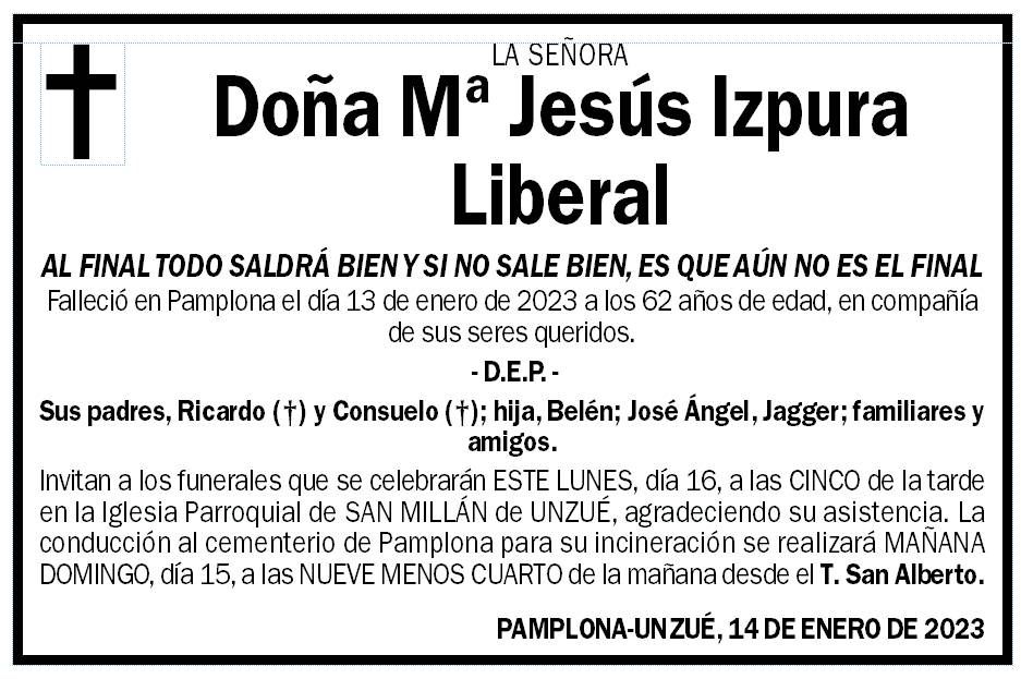 Mª Jesús Izpura Liberal