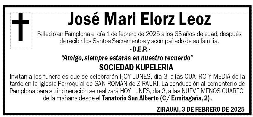 José Mari Elorz Leoz
