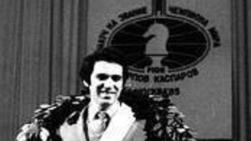 Kasparov, tras ganar a Karpov.