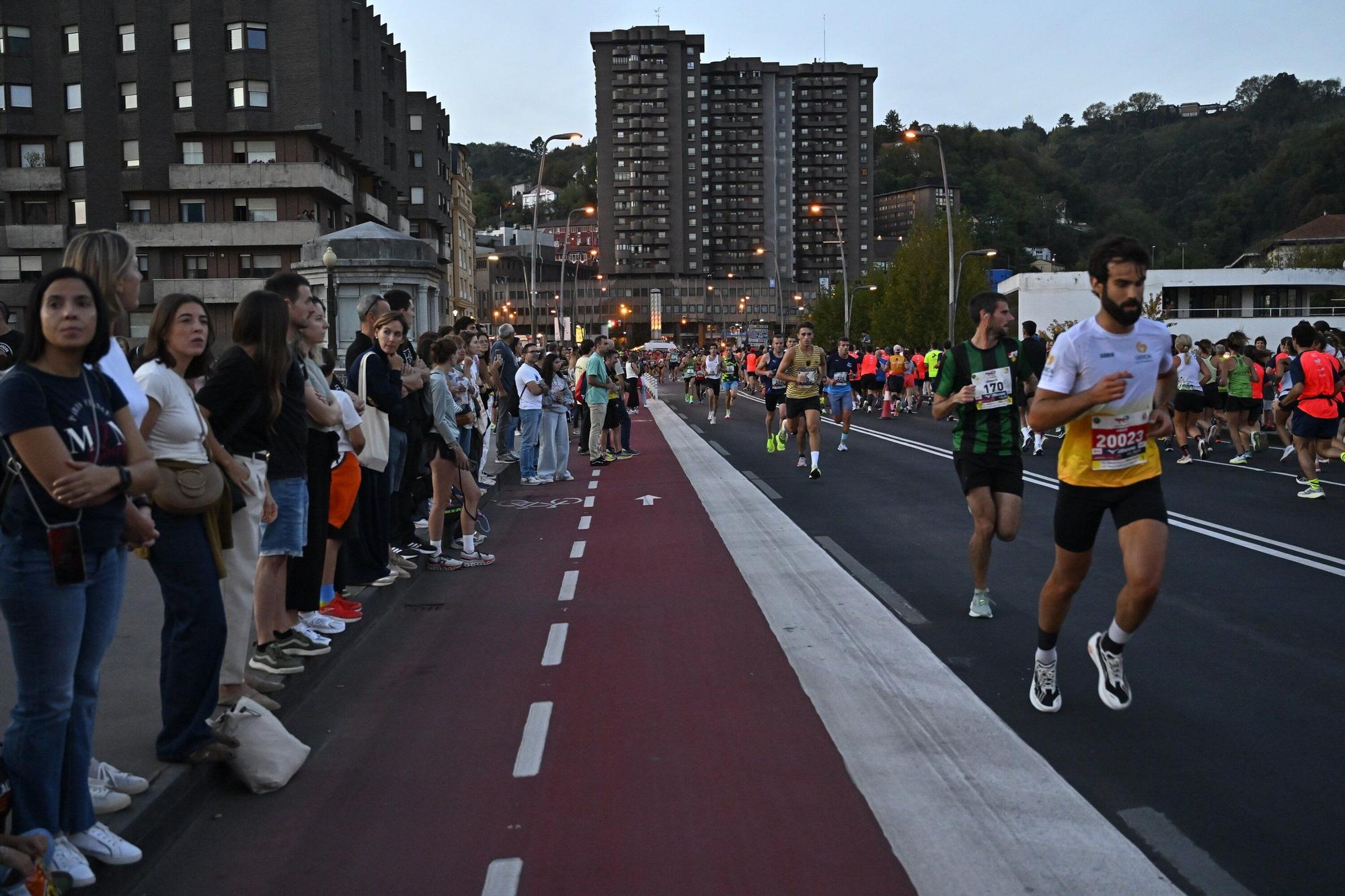 El Bilbao Night Marathon, en imágenes