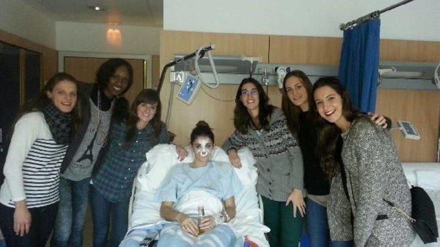 Miriam Forasté, operada de la fractura en la nariz