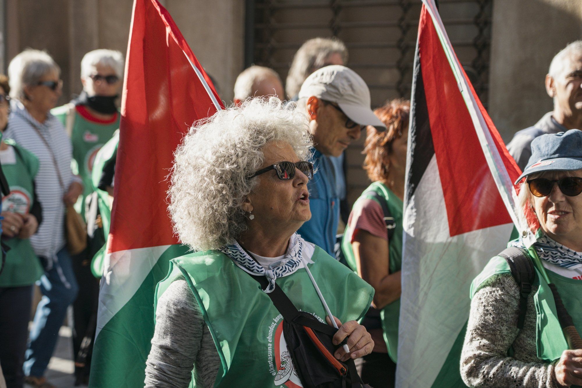 Fotos de la marcha pro Palestina 'Ibaitik Itsasora' en Tudela