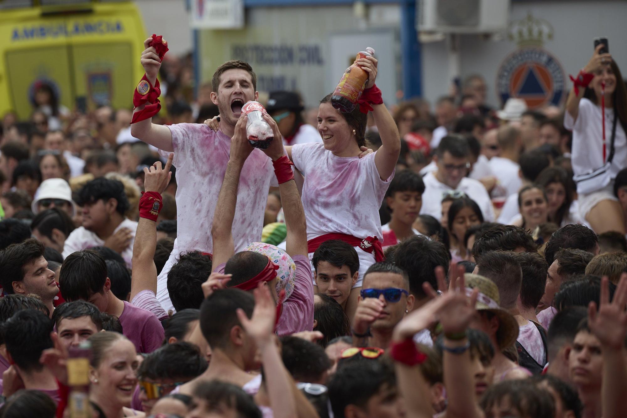 Fotos del cohete de las fiestas de Tudela 2025