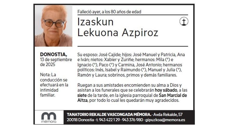 IZASKUN LEKUONA AZPIROZ