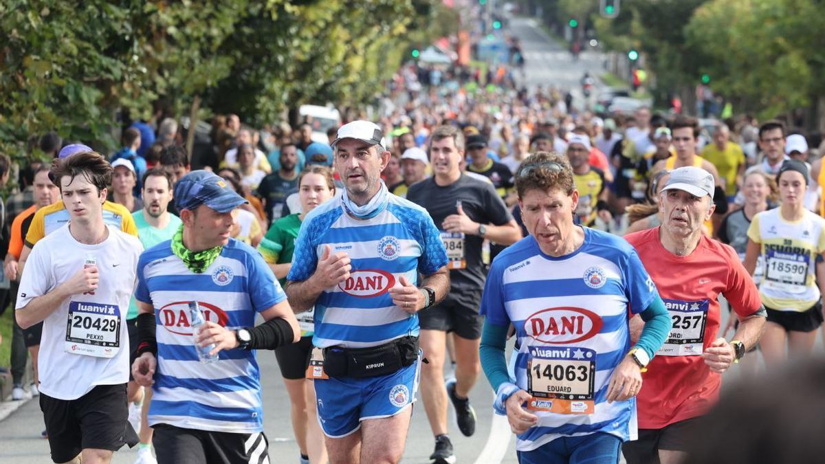 Corredores en la Behobia del año pasado.