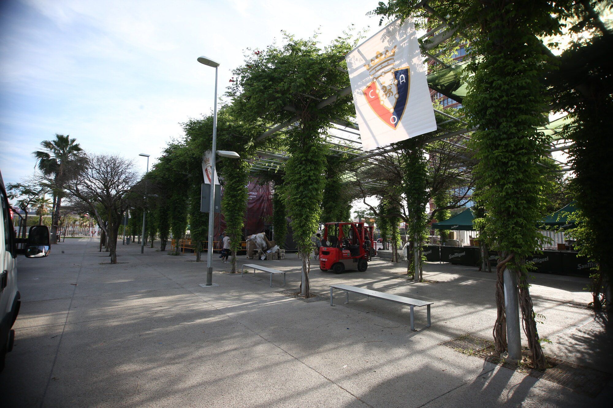 La Fan Zone de Osasuna, lista para el gran día