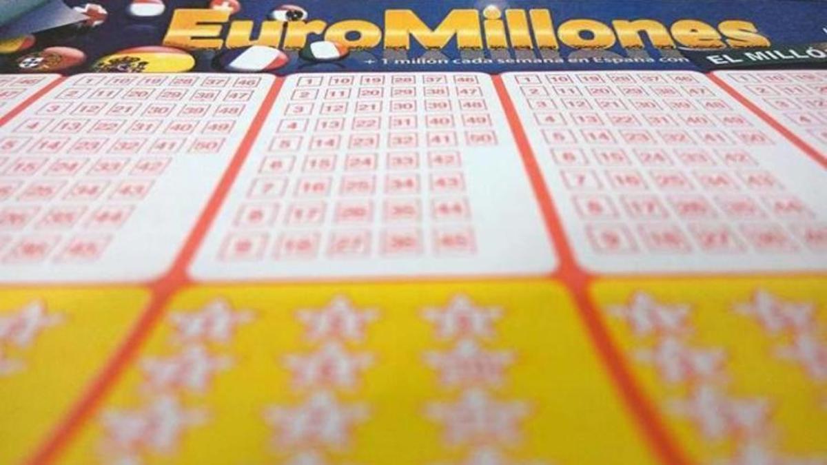 Un boleto del Euromillón.
