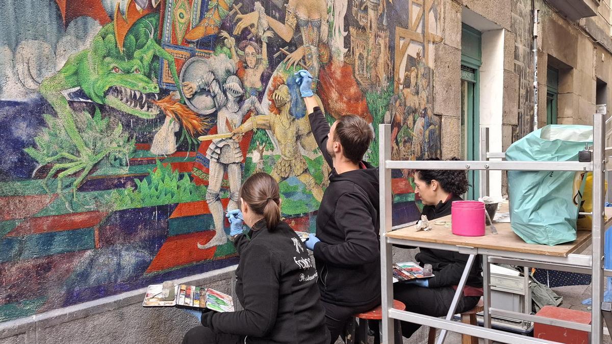 Los trabajos de restauración se han prolongado tres semanas.
