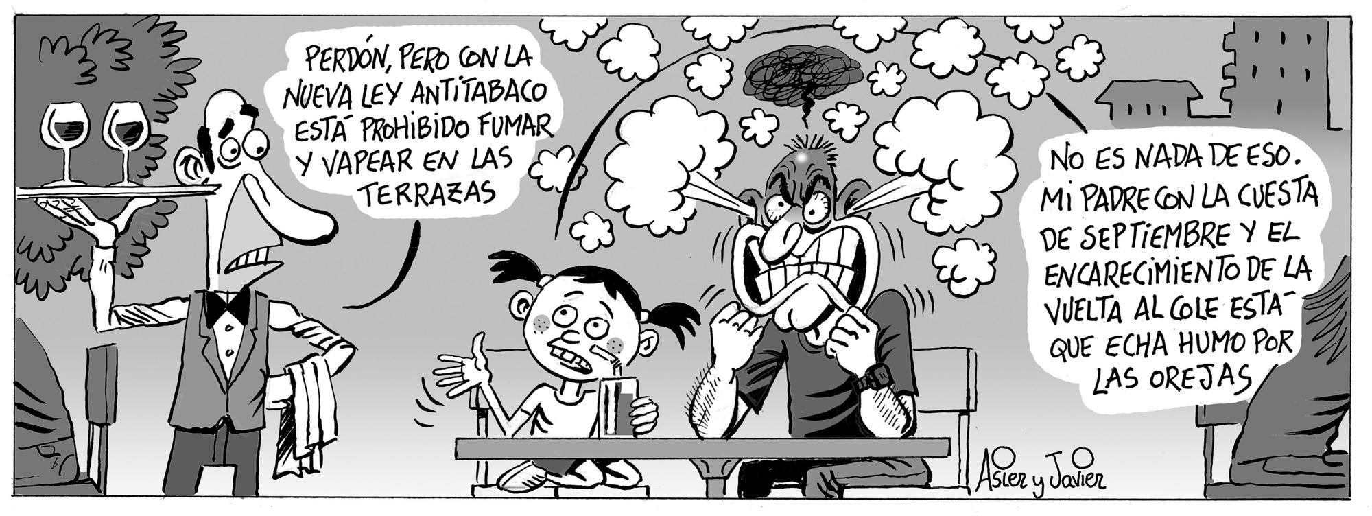 La tira de Asier y Javier del domingo 14 de septiembre