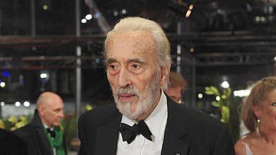El actor Christopher Lee en una imagen de archivo de 2012