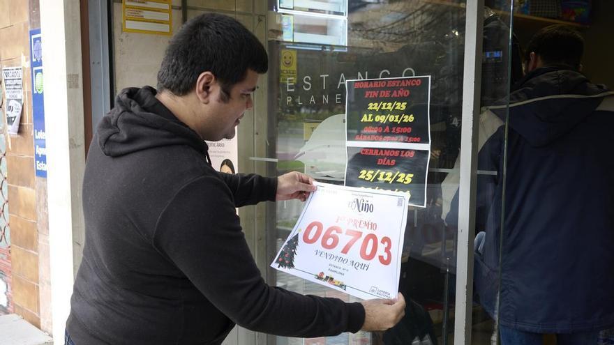 El Estanco Planetario de Pamplona “regala” 1,2 millones de euros del primer premio de la Lotería del Niño 2026 repartidos en seis décimos