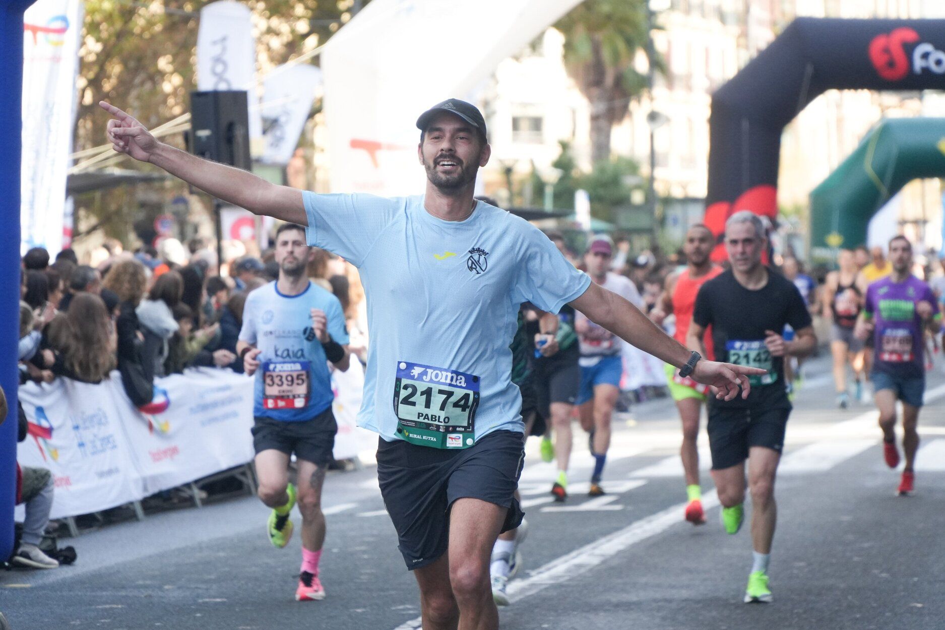 Los últimos metros de la Behobia