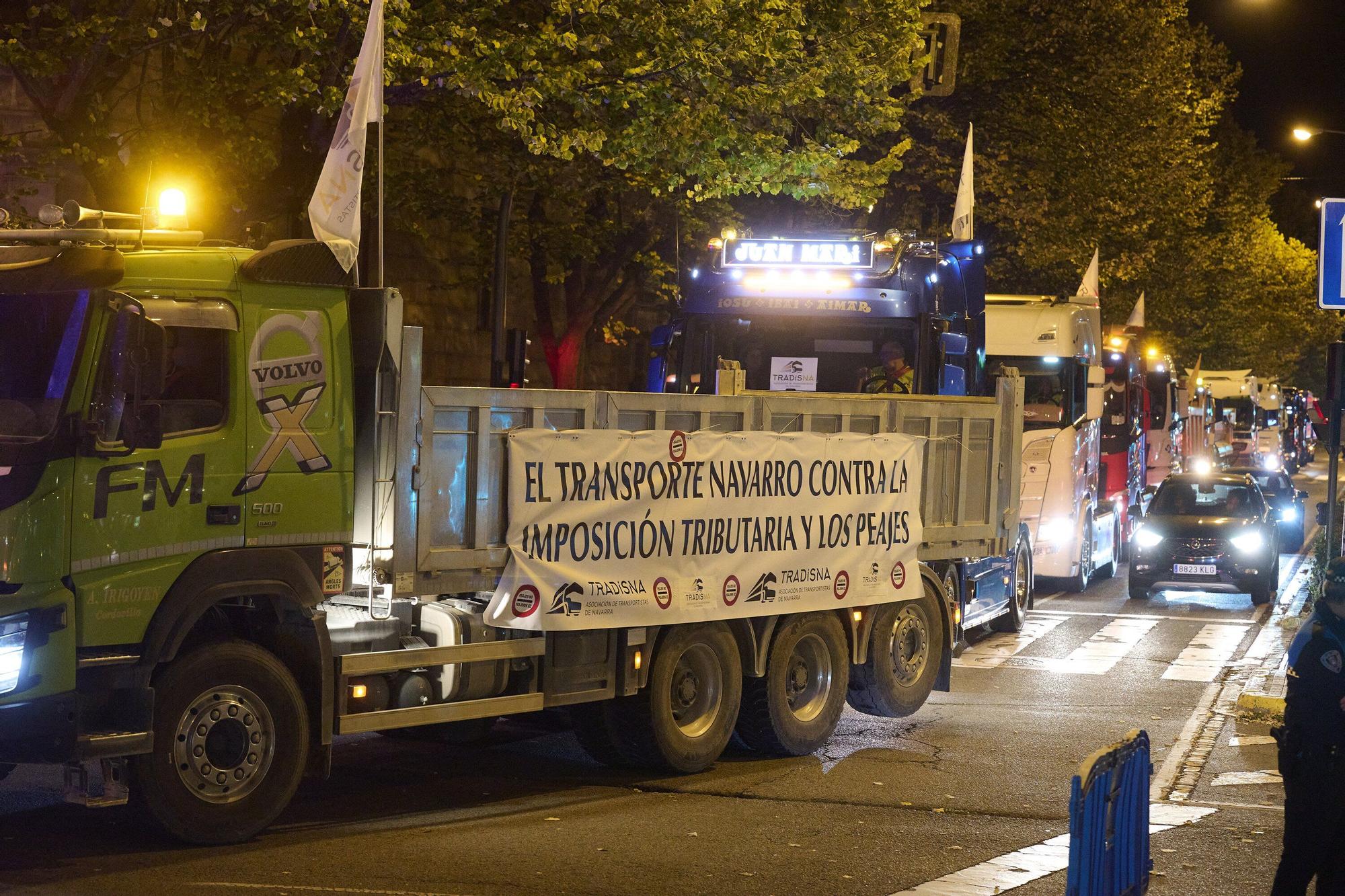 Una camionada irrumpe las calles de Pamplona