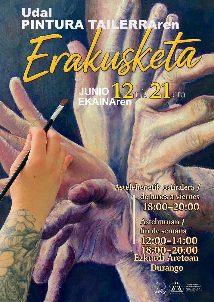 Erakusketaren kartela.