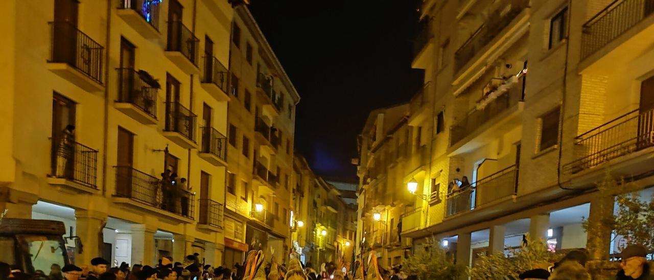 Fotos de Olentzero y Mari Domingi en Estella-Lizarra