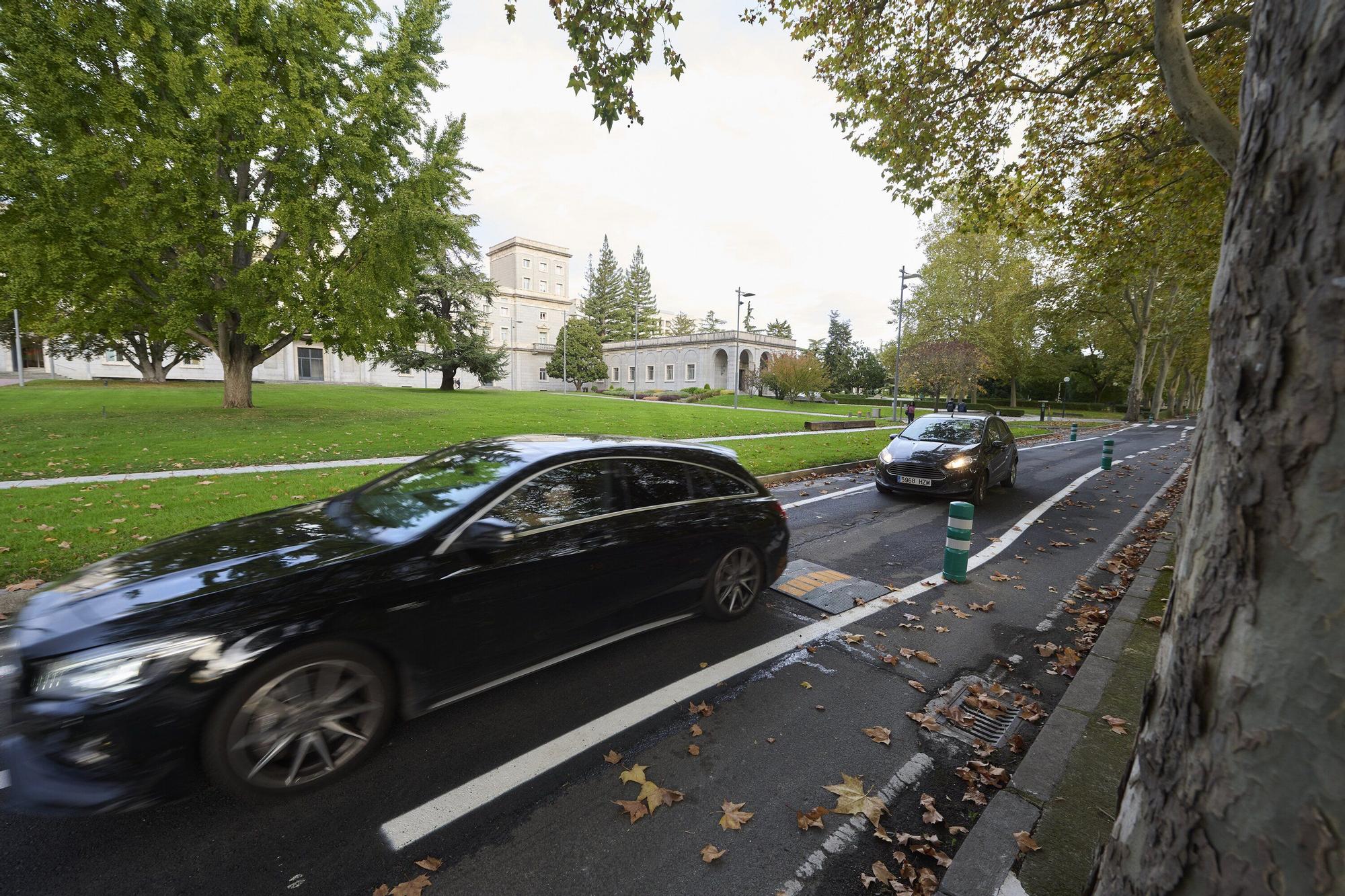 Reapertura de la carretera de la Universidad de Navarra