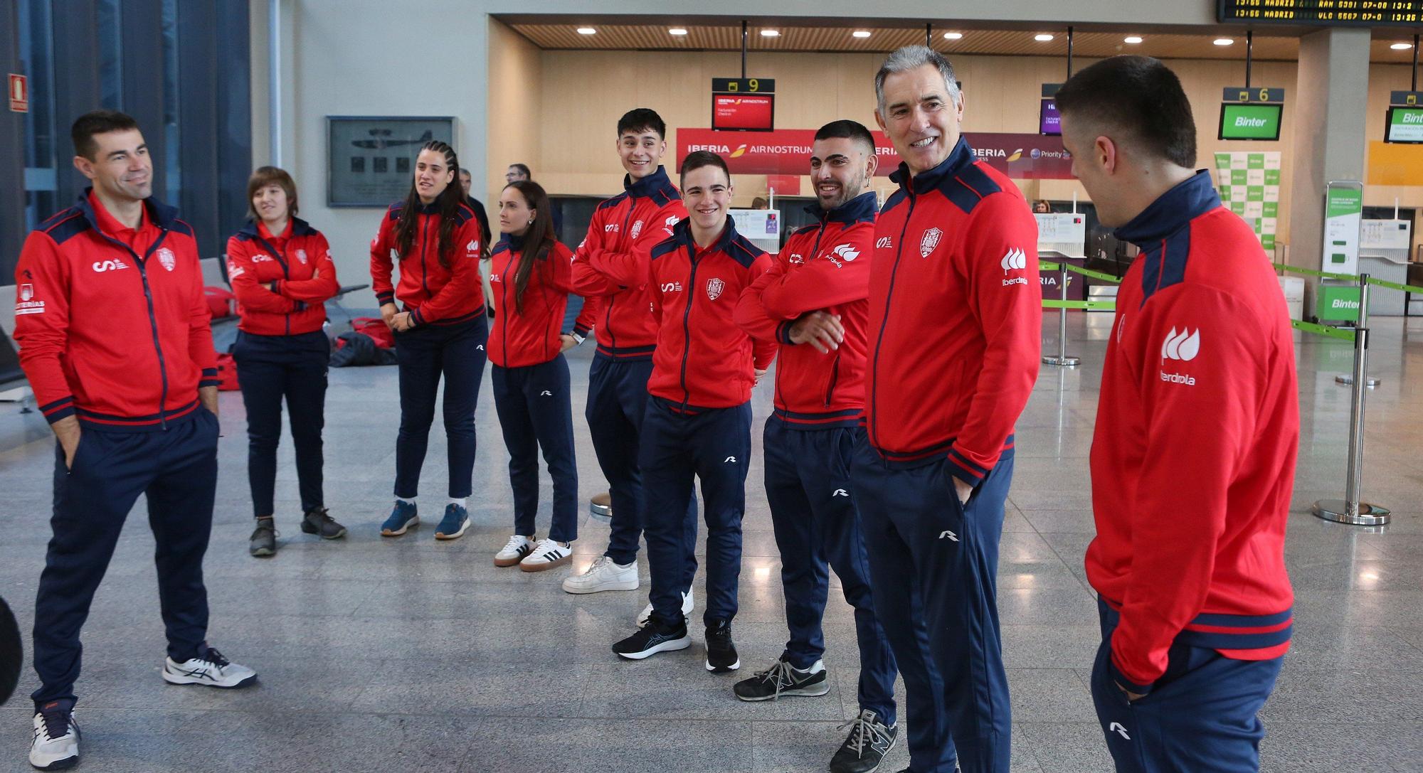 La selección de frontball sale de Noáin rumbo al Mundial de México