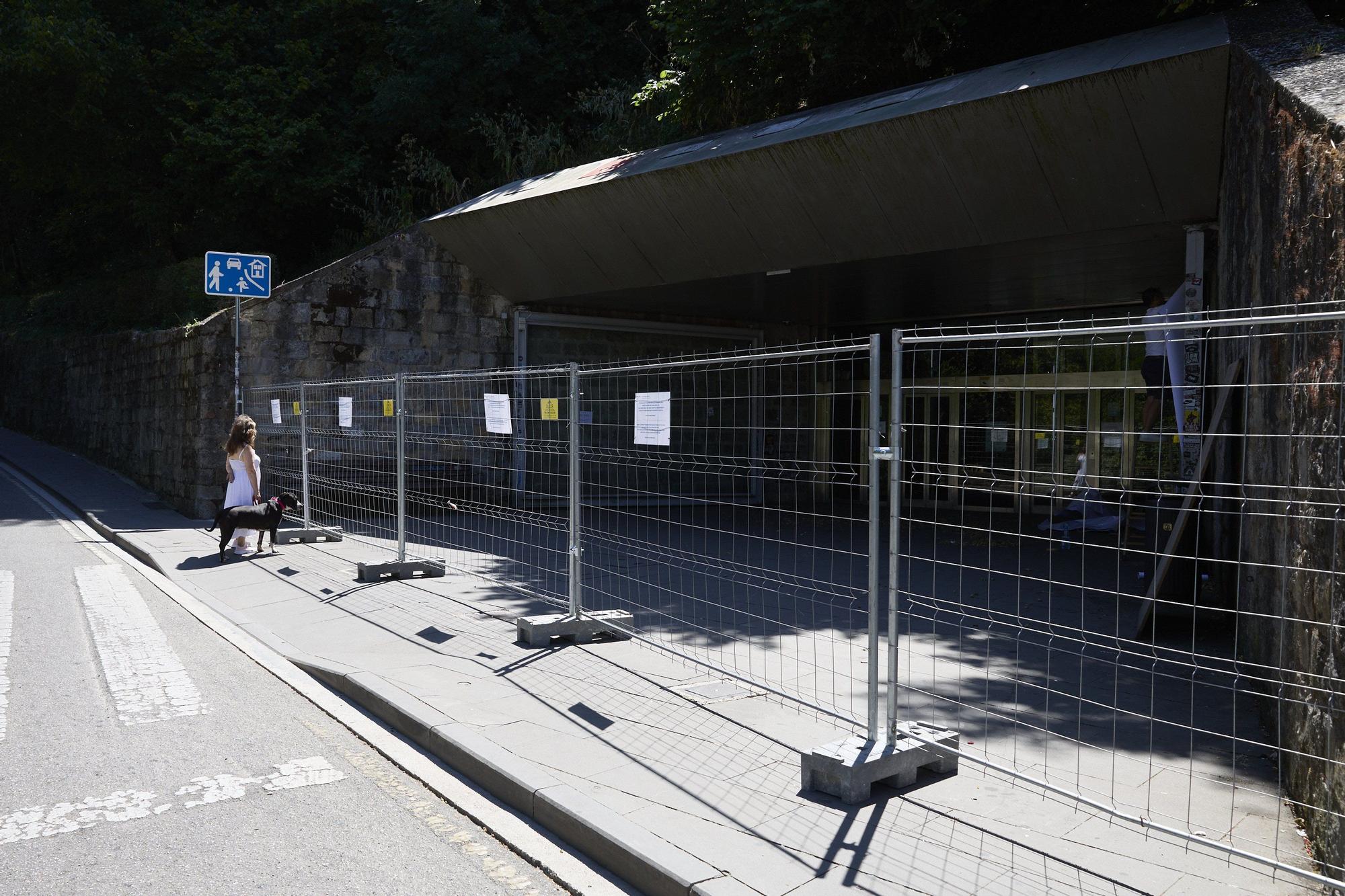 Fotos de las obras en Pamplona, que no descansa ni en verano