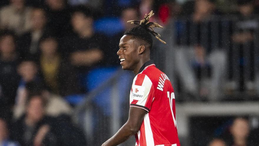 Nico Williams, ausente en el entrenamiento grupal del Athletic