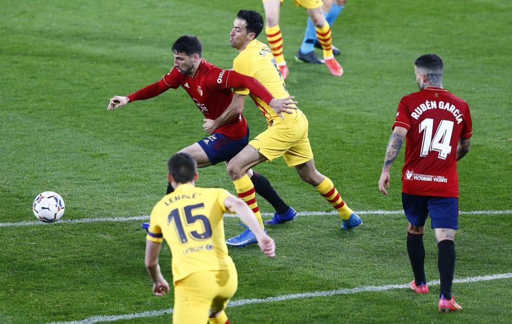 Imágenes del partido Osasuna-Barcelona