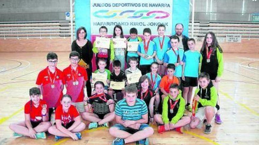 Finales de los JDN y de la fase navarra del programa Bádminton Plus