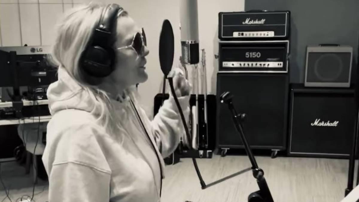 Amaia Montero grabando los nuevos temas de &#039;LODVG&#039;