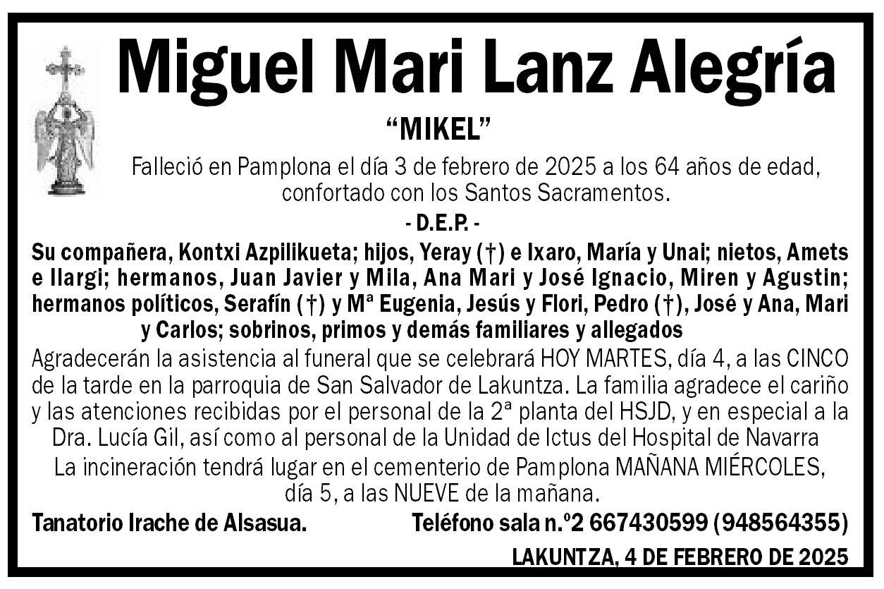 Miguel Mari Lanz Alegría