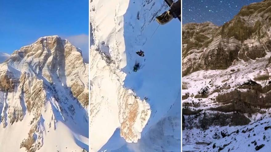 Vídeo del espectacular rescate de dos navarros en Peña Telera