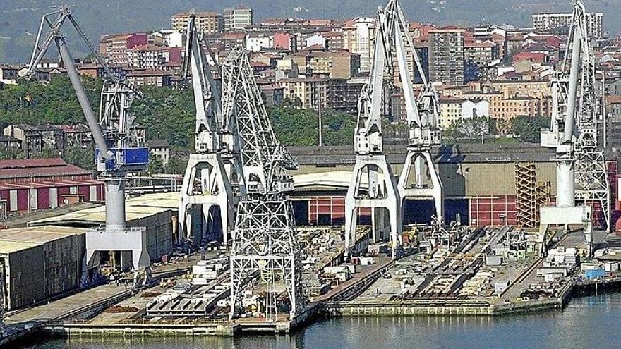 Vista de las instalaciones de La Naval en Sestao.