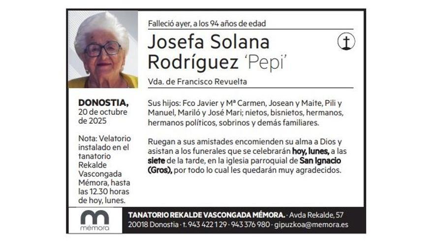 Josefa Solana Rodríguez