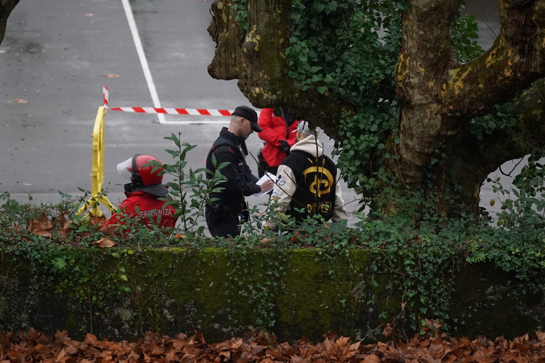 Desalojo del instituto de Martutene