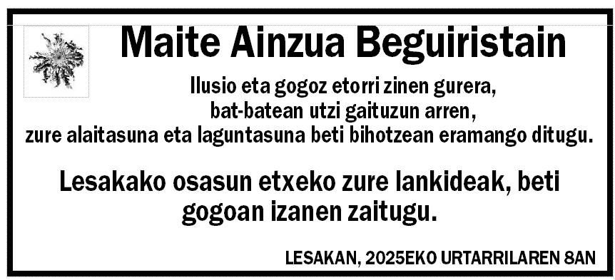 Maite Ainzua Beguiristain