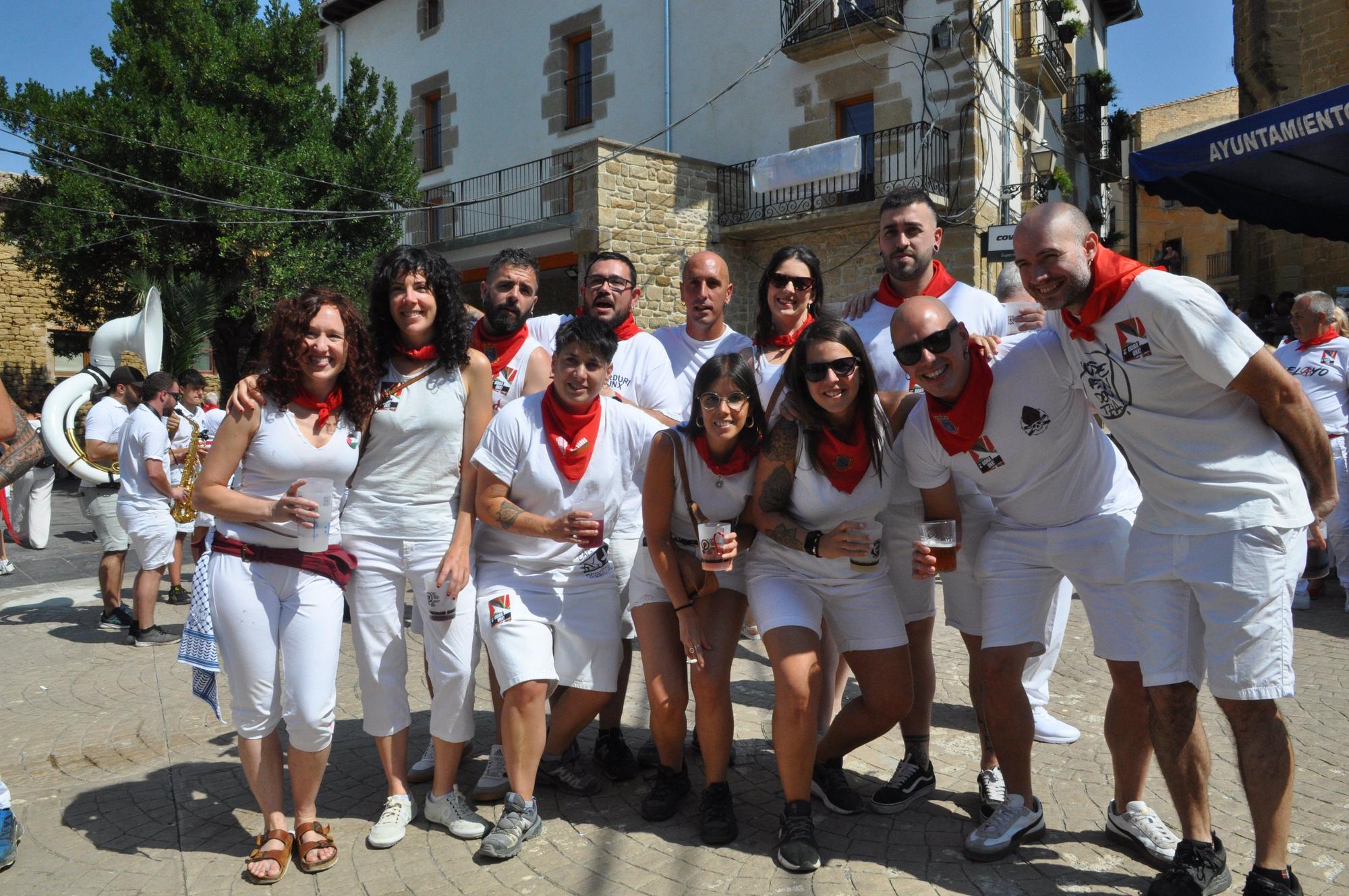 Imágenes del txupinazo de San Martín de Unx