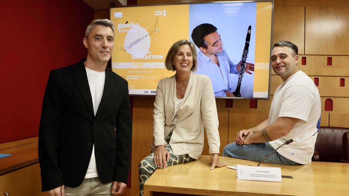 Presentación del concierto &#039;Susurros nocturnos&#039; de la Banda Municipal de Música de Vitoria