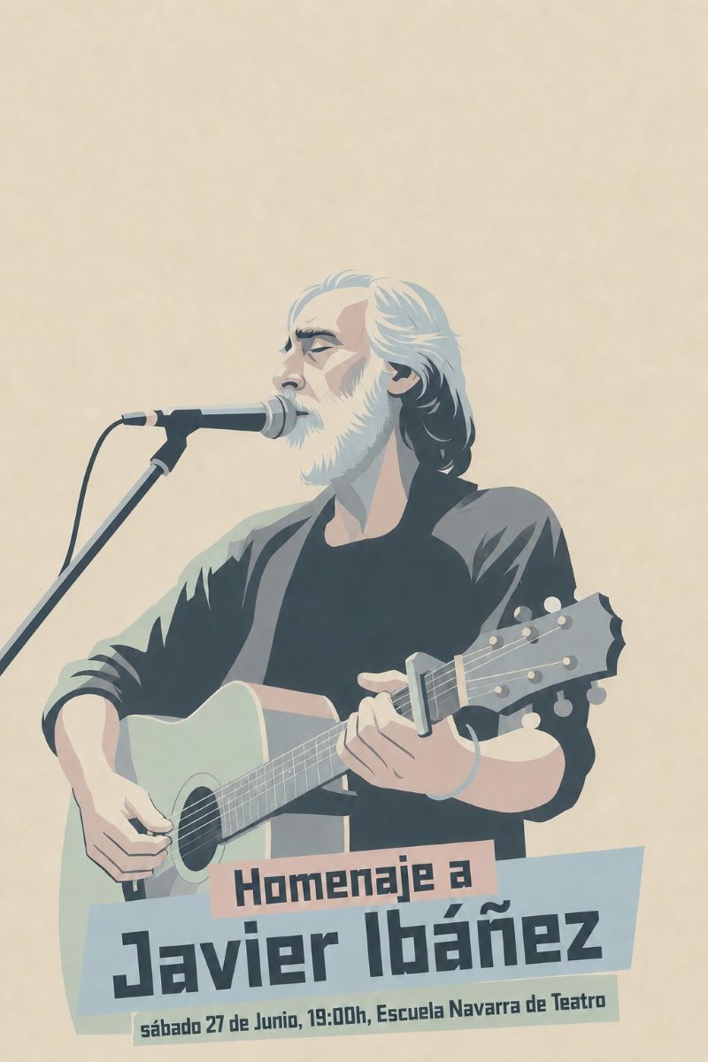 Cartel del homenaje.