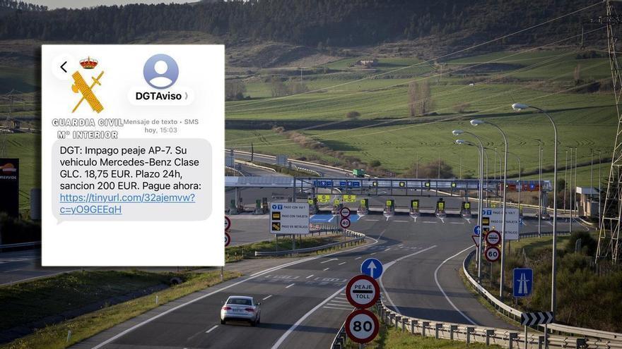 Alertan en Navarra de una nueva estafa por SMS que suplanta a la DGT