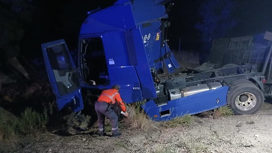 Muere una mujer y dos heridos en un accidente de tráfico en lq AP-15 en Olite