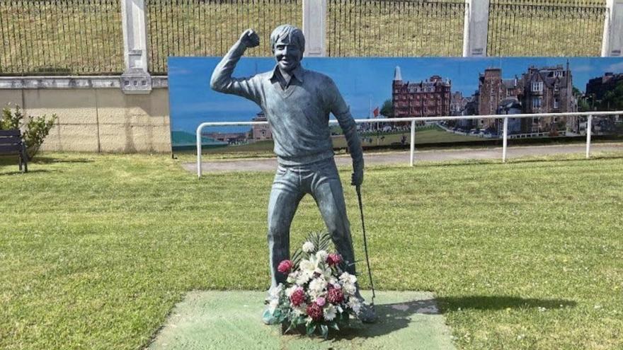 Desaparece la estatua en honor a Seve Ballesteros en Pedreña