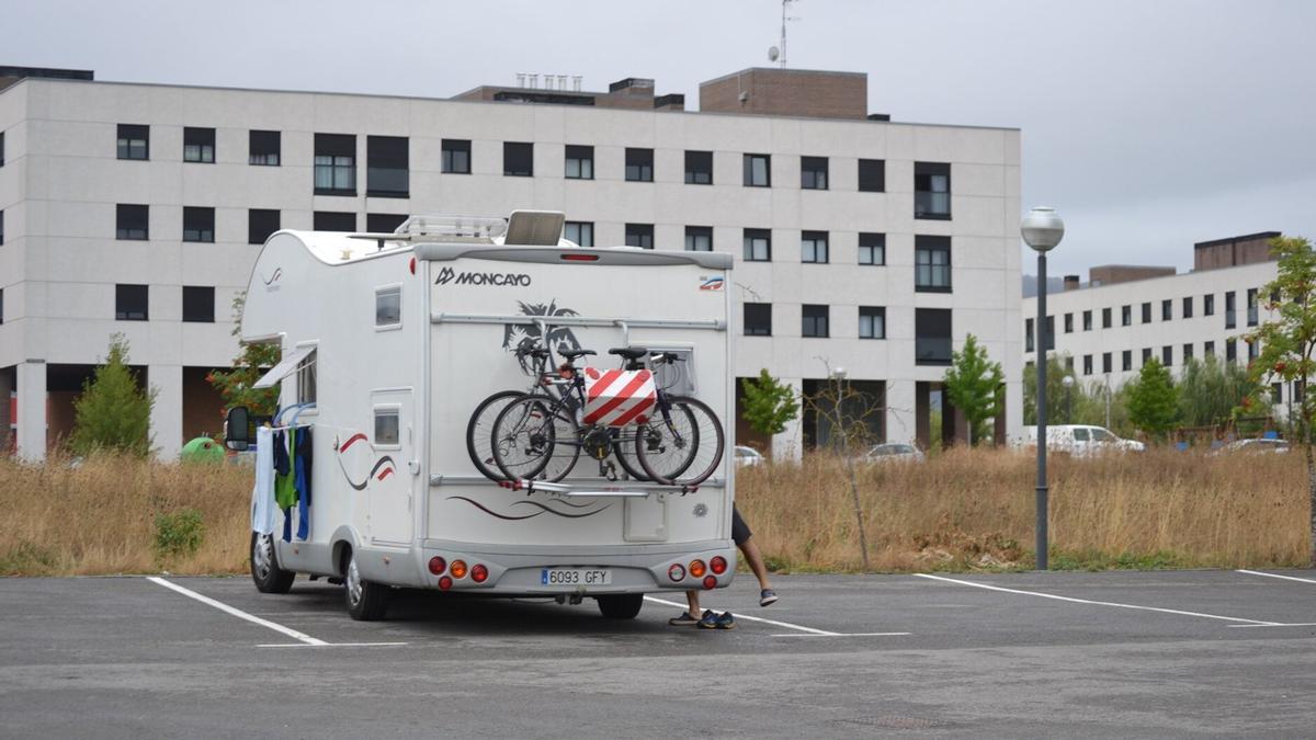 Una caravana en  Agurain.