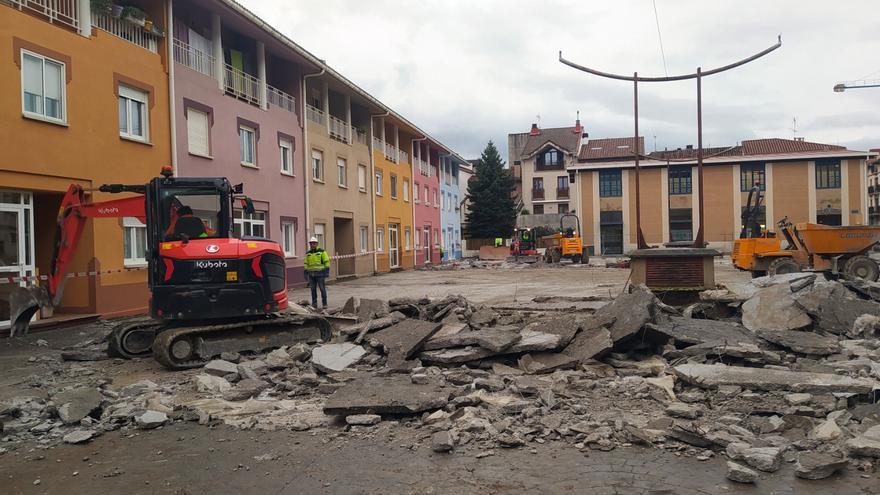 En marcha las obras de la plaza Amandrea, con una inversión de 469.960 euros