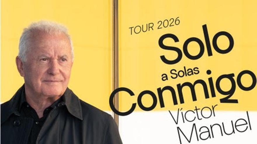 Víctor Manuel presentará su nuevo disco, ‘Solo a solas conmigo’, en Bilbao