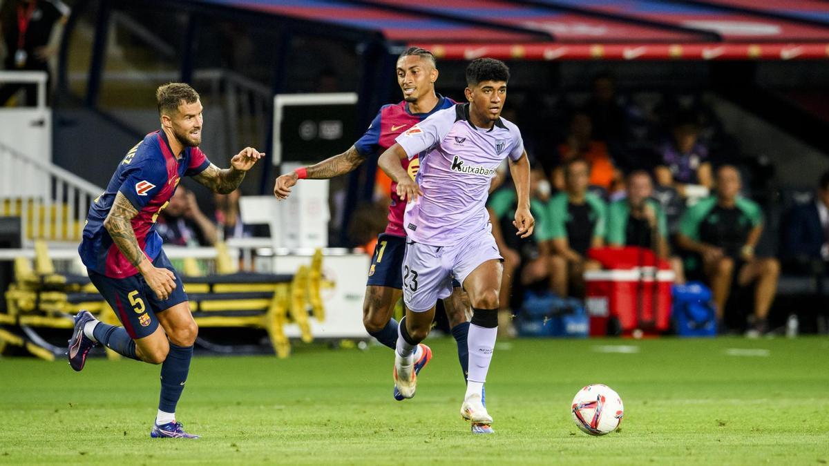 Adu Ares, en un partido con el Athletic.