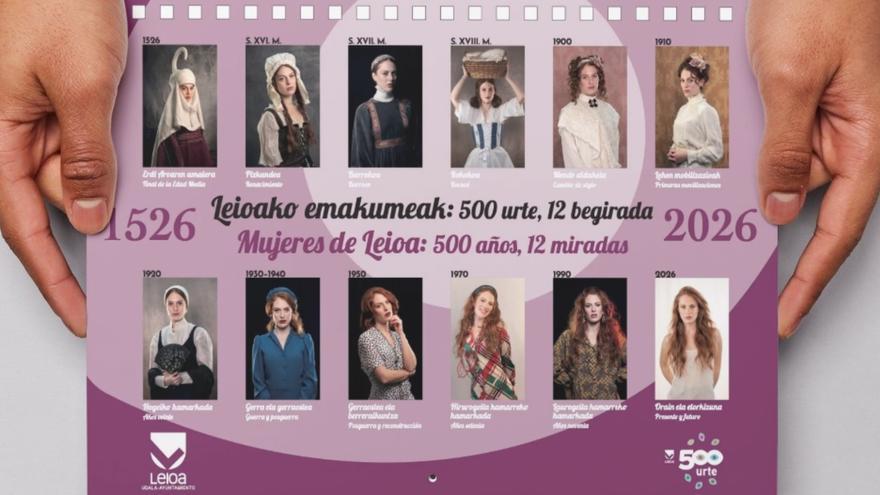 Emakumeak, protagonistak Leioako 2026ko egutegian