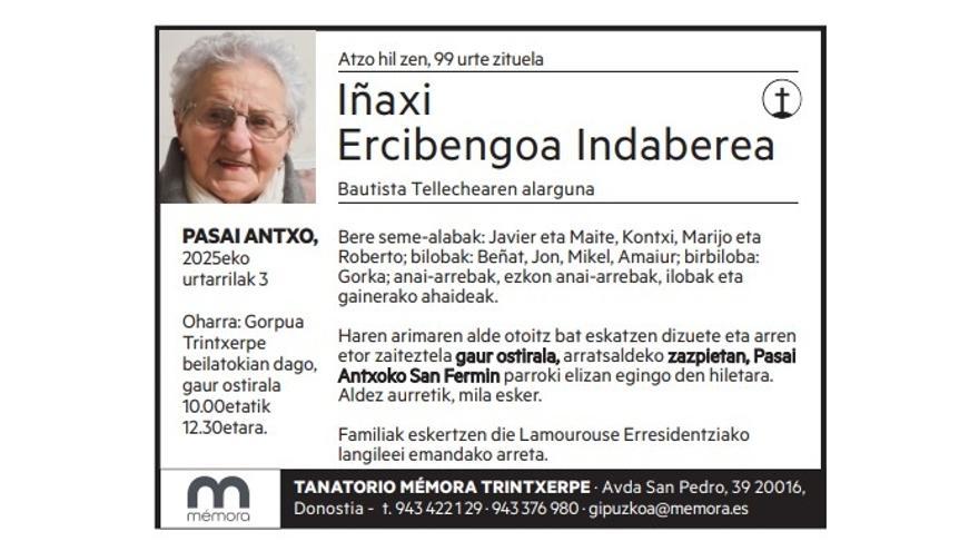 Iñaxi Ercibengoa Indaberea