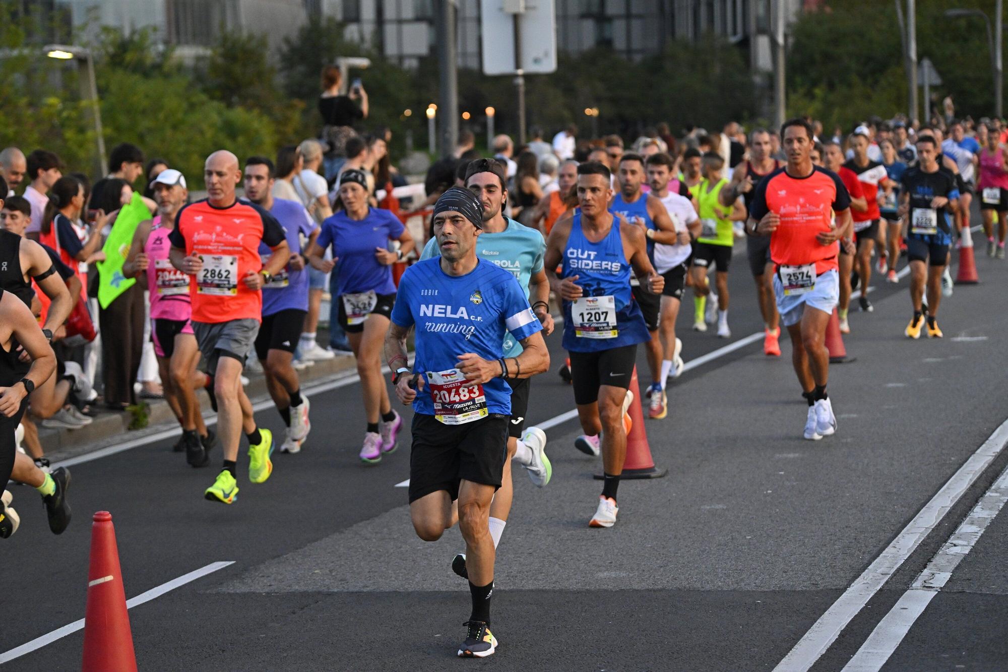 El Bilbao Night Marathon, en imágenes