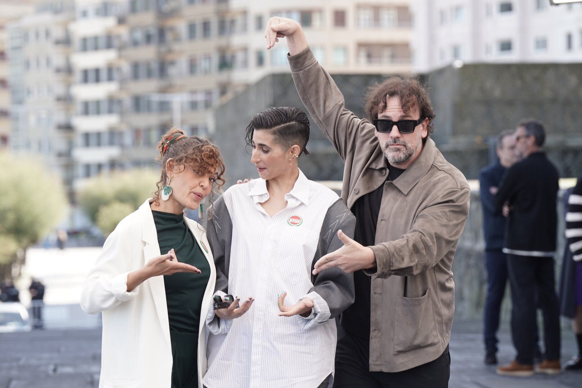 Elena Molina, Alba Flores e Isaki Lacuesta