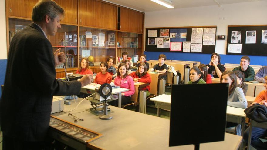 Aula de un colegio antes de la pandemia