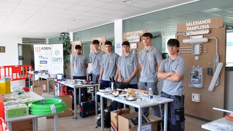 Jóvenes Instaladores navarros se dieron cita en el CIP Tafalla